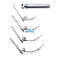 Laryngoscope Macintosh Fiber Optic, flexible tip (flexible tip) handle set and 4 blades (LM-005) - photo # 3 Laryngoscope Macintosh Fiber Optic, flexible tip (flexible tip) handle set and 4 blades (LM-005), недорого