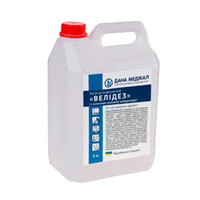 VELIDEZ DANAMED disinfectant for disinfection and pre-sterilization cleaning of instruments and equipment, liquid - 5000 ml, without dispenser. Preparation of working solution - by diluting with water, depending on the required conditionment QC-013 VELIDEZ DANAMED disinfectant for disinfection and pre-sterilization cleaning of instruments and equipment, liquid - 5000 ml, without dispenser. Preparation of working solution - by diluting with water, depending on the required conditionment QC-013, в интернет-магазине