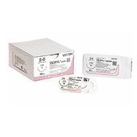 Thread VICRYL RAPIDE ETHICON, package of 12 pieces, thickness 4-0 USP, dyne 75 cm, polyfilament structure, colorless, resorption 14 days, needle length - 16 mm, needle type - cutting, needle bend - 3/8 circle TS-1009 Thread VICRYL RAPIDE ETHICON, package of 12 pieces, thickness 4-0 USP, dyne 75 cm, polyfilament structure, colorless, resorption 14 days, needle length - 16 mm, needle type - cutting, needle bend - 3/8 circle TS-1009, в интернет-магазине