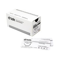 Thread POLYDIOXANONE DTEC, packaging of 12 pieces, 4/0 USP thickness, length 45 cm, monofilament structure, color violet, resorption 180-230 days, needle length 19 mm, needle type - cutting, needle bend - 3/8 circle TS-1019 Thread POLYDIOXANONE DTEC, packaging of 12 pieces, 4/0 USP thickness, length 45 cm, monofilament structure, color violet, resorption 180-230 days, needle length 19 mm, needle type - cutting, needle bend - 3/8 circle TS-1019, в интернет-магазине