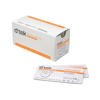 Thread POLIGLECAPRON DTEC, packaging of 12 pieces, thickness 4/0 USP, length 45 cm, monofilament structure, color violet, resorption 90-110 days, needle length 19 mm, needle type - cutting, needle bend - 3/8 circle TS-1017 Thread POLIGLECAPRON DTEC, packaging of 12 pieces, thickness 4/0 USP, length 45 cm, monofilament structure, color violet, resorption 90-110 days, needle length 19 mm, needle type - cutting, needle bend - 3/8 circle TS-1017, в интернет-магазине