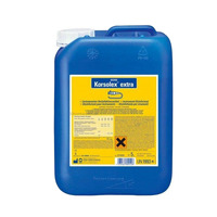Disinfectant Korzoleks extra BODE CHEMIE for disinfection and pre-sterilization cleaning of instruments and equipment, liquid - volume 5000 ml, without dispenser. Preparation of working solution - by diluting with water, depending on the required conditionment QC-020 Disinfectant Korzoleks extra BODE CHEMIE for disinfection and pre-sterilization cleaning of instruments and equipment, liquid - volume 5000 ml, without dispenser. Preparation of working solution - by diluting with water, depending on the required conditionment QC-020, в интернет-магазине